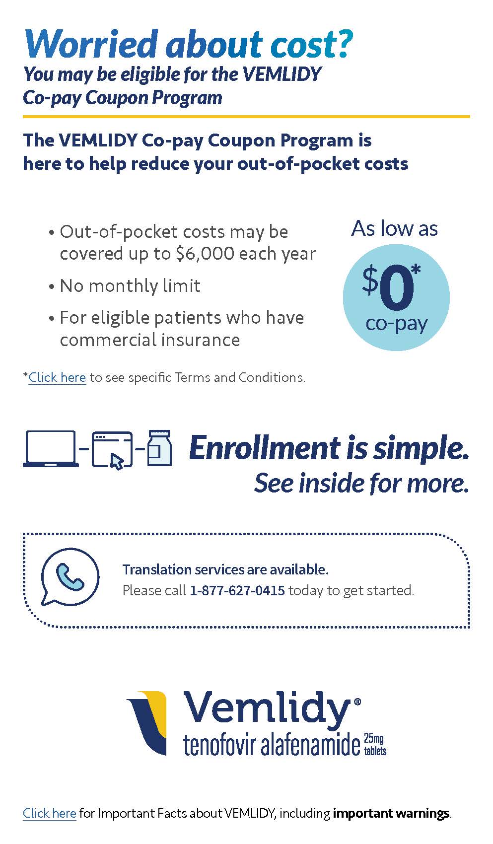 Image of Co-pay Coupon Program brochure